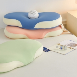 91家纺网 家纺一手货源 找家纺 （总）她喜爱枕芯枕头 2024新款非温感零压力绵豆记忆枕,双拼款-粉色,双拼款-绿色,双拼款-蓝色