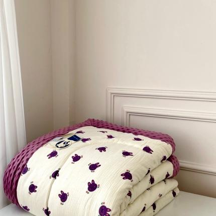 91家纺网 家纺一手货源 找家纺 （总）源启生活 2023新款双人全棉皱纱手工包边豆豆四季被