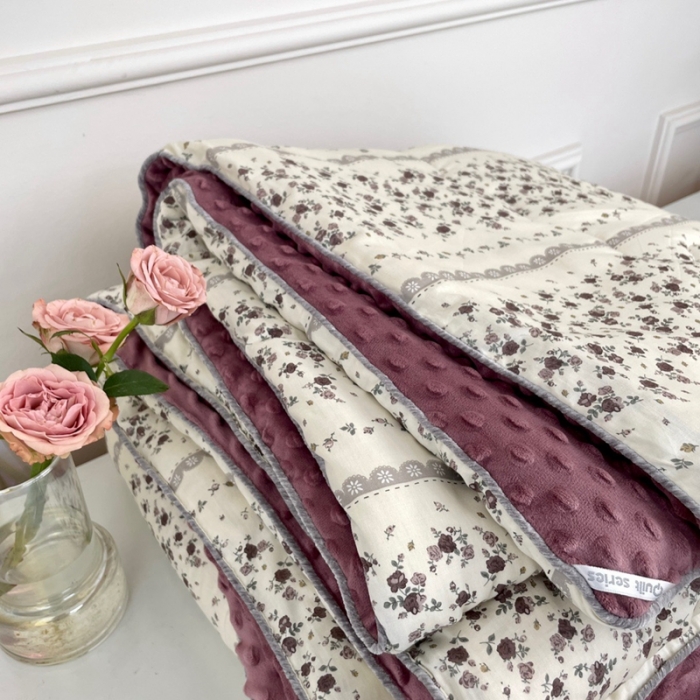 91家纺网 家纺一手货源 找家纺 源启生活 2023新款韩国小熊双人全棉豆豆四季被 椿山集