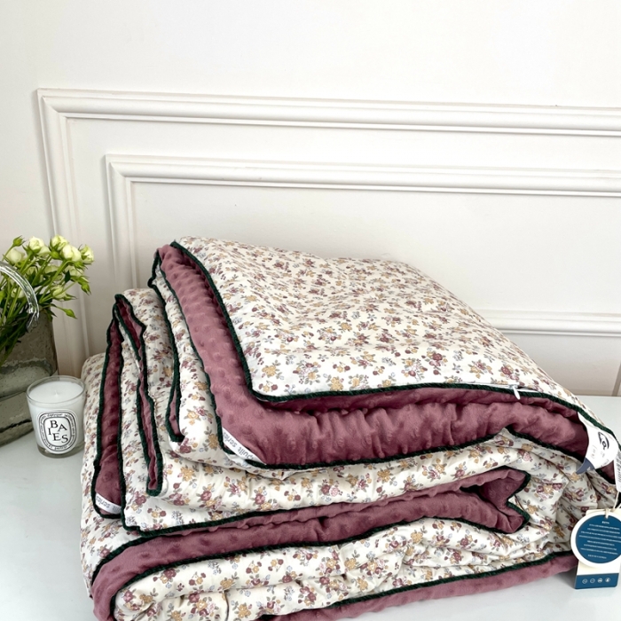 91家纺网 家纺一手货源 找家纺 源启生活 2023新款韩国小熊双人全棉豆豆四季被 如茵