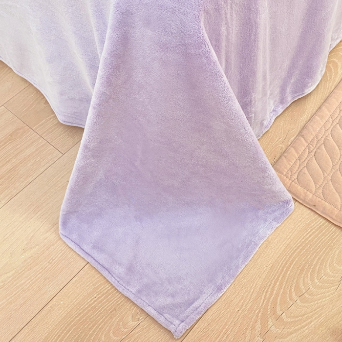 91家纺网 家纺一手货源 找家纺 金爱家 2023新款全消光牛奶绒A类纯色獭兔毛绒立体牛奶绒四件套 兔毛玫瑰紫