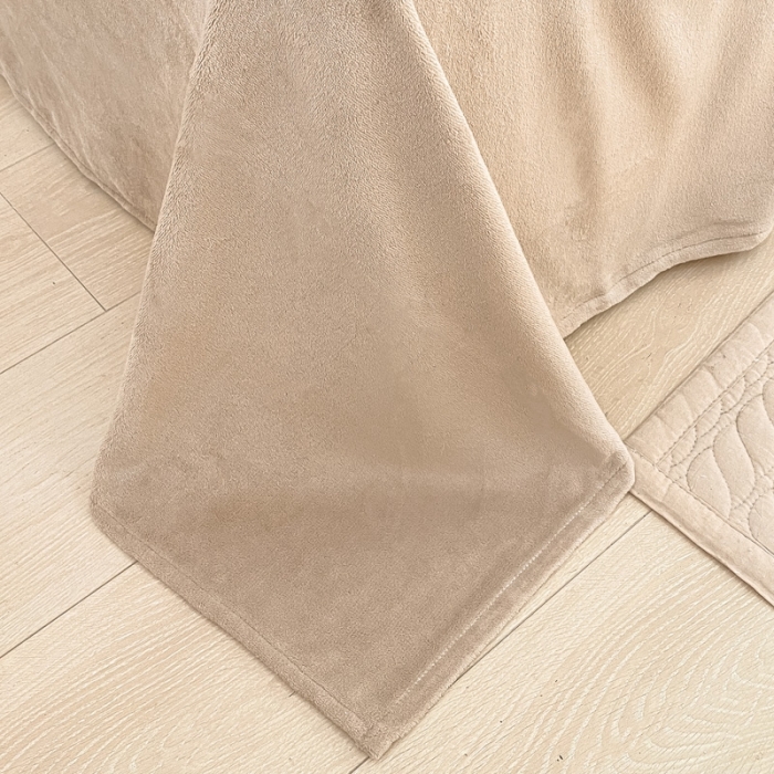 91家纺网 家纺一手货源 找家纺 金爱家 2023新款全消光牛奶绒A类纯色獭兔毛绒立体牛奶绒四件套 兔毛银杏咖