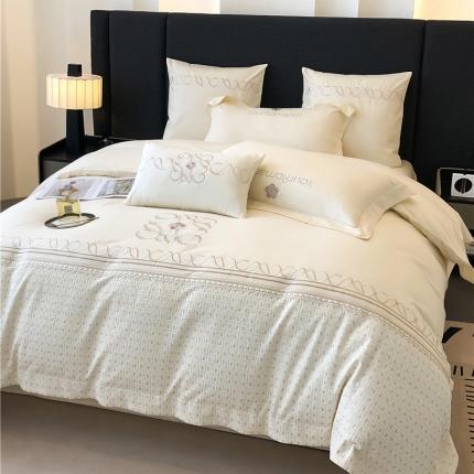 91家纺网 家纺一手货源 找家纺 （总）家居1号 2024新款孤竹13372喷气全棉四件套