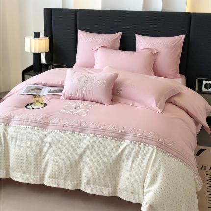 91家纺网 家纺一手货源 找家纺 （总）家居1号 2024新款孤竹13372喷气全棉四件套