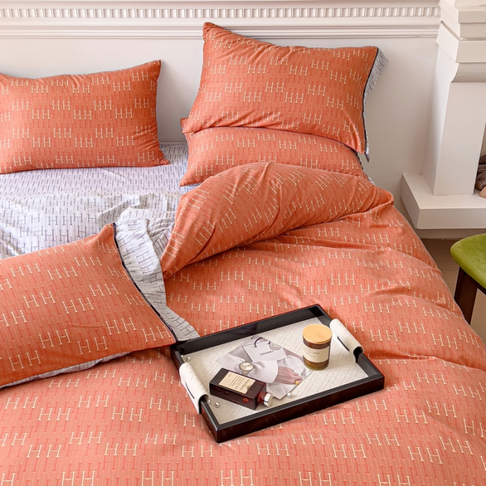 91家纺网 家纺一手货源 找家纺 （总）棉生活 2023新款云绒棉印花宽边四件套