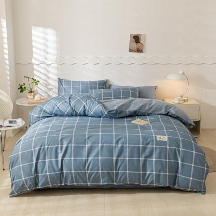 91家纺网 家纺一手货源 找家纺 恋人优选 2023新款40支纯棉四件套 海蓝格40s