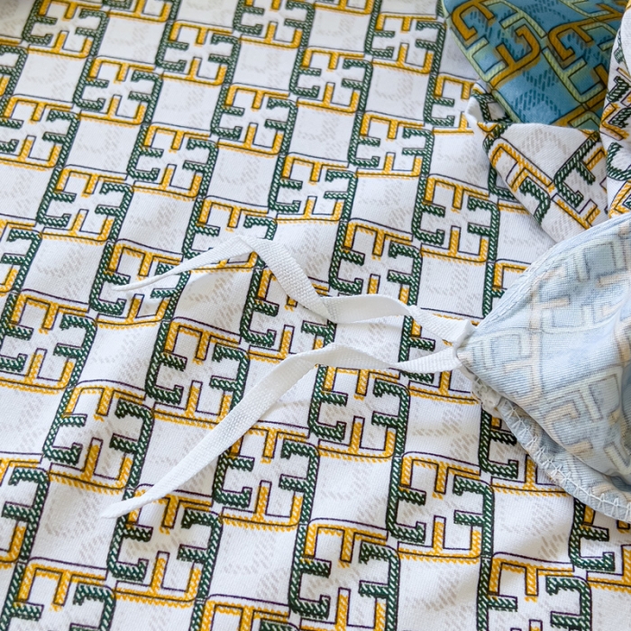 91家纺网 家纺一手货源 找家纺 棉生活 2023新款云绒棉印花宽边四件套 潮牌兔