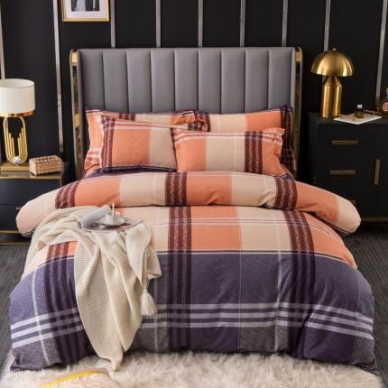 91家纺网 家纺一手货源 找家纺 总-2024新款风尚系多规格全棉生态磨毛四件套印花纯棉磨毛四件套三件套