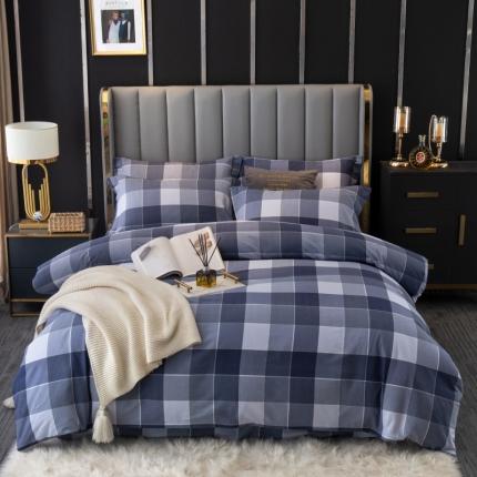 91家纺网 家纺一手货源 找家纺 总-2024新款风尚系多规格全棉生态磨毛四件套印花纯棉磨毛四件套三件套