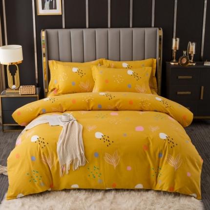 91家纺网 家纺一手货源 找家纺 总-2024新款风尚系多规格全棉生态磨毛四件套印花纯棉磨毛四件套三件套