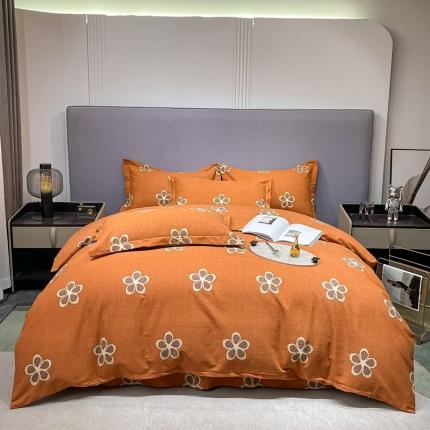 91家纺网 家纺一手货源 找家纺 总-2024新款风尚系多规格全棉生态磨毛四件套印花纯棉磨毛四件套三件套