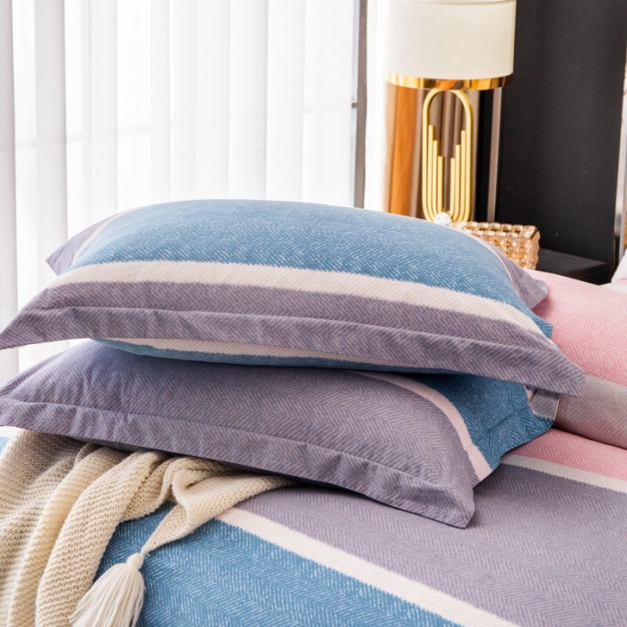 91家纺网 家纺一手货源 找家纺 晶缦家纺 2023新款风尚系全棉生态磨毛多规格四件套 梦庄园-粉