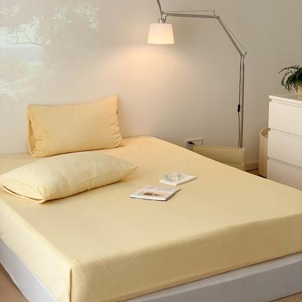 91家纺网 家纺一手货源 找家纺 （总）卡巴伦 2023新款纯色200gA类牛奶绒简约款单床笠