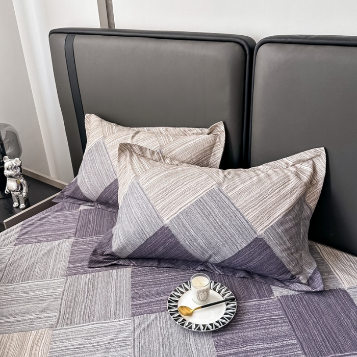 91家纺网 家纺一手货源 找家纺 晶缦家纺 2023新款风尚系全棉生态磨毛多规格四件套 迷幻空间