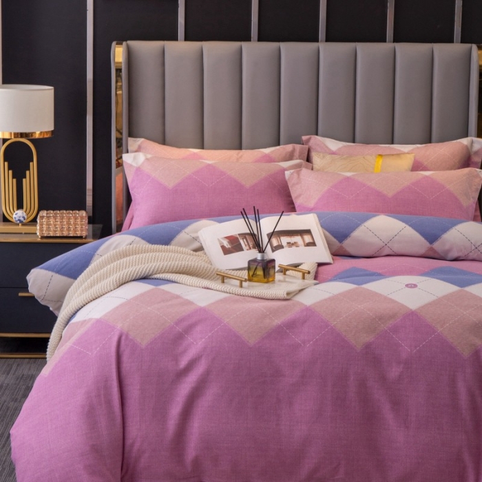 91家纺网 家纺一手货源 找家纺 晶缦家纺 2023新款风尚系全棉生态磨毛多规格四件套 纳瑞尔