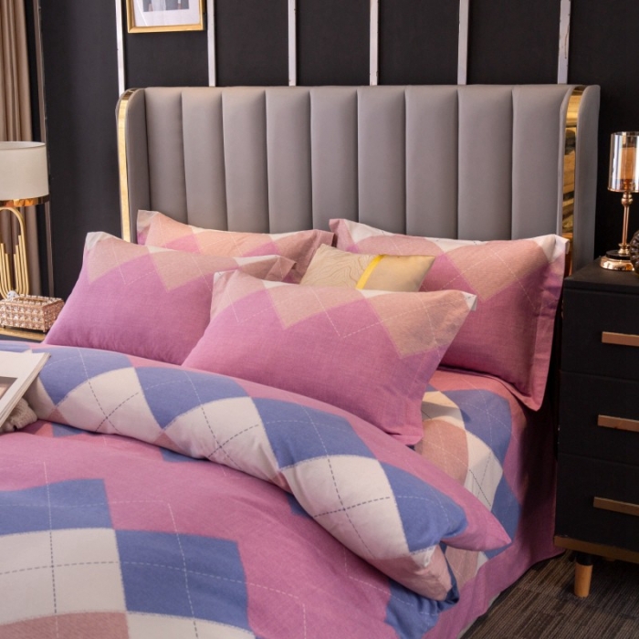 91家纺网 家纺一手货源 找家纺 晶缦家纺 2023新款风尚系全棉生态磨毛多规格四件套 纳瑞尔