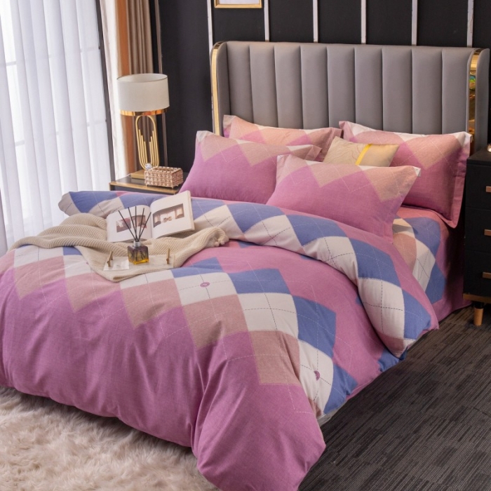 91家纺网 家纺一手货源 找家纺 晶缦家纺 2023新款风尚系全棉生态磨毛多规格四件套 纳瑞尔