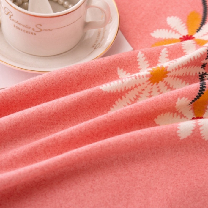 91家纺网 家纺一手货源 找家纺 晶缦家纺 2023新款风尚系全棉生态磨毛多规格四件套 浅浅苏更-粉