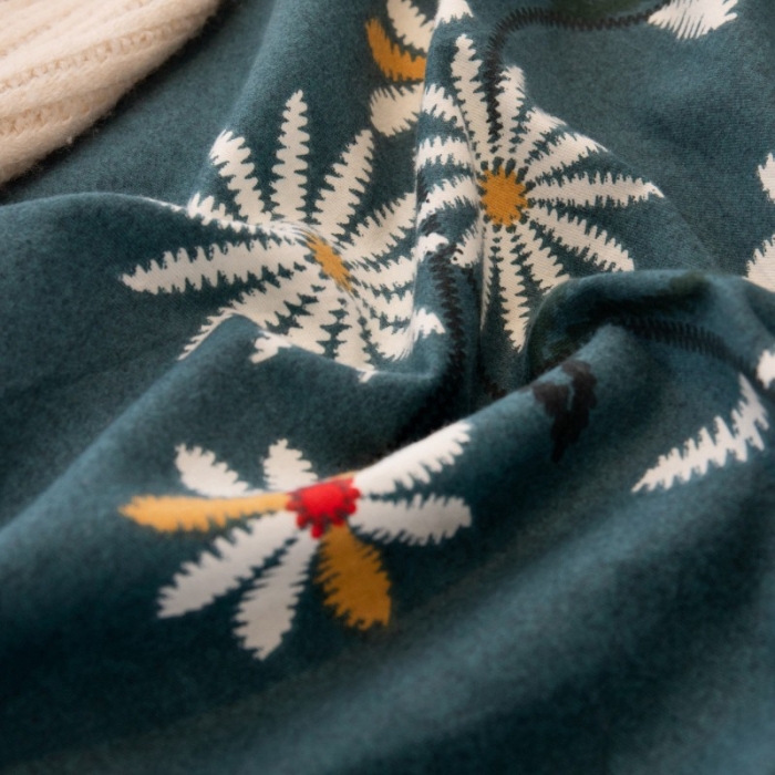 91家纺网 家纺一手货源 找家纺 晶缦家纺 2023新款风尚系全棉生态磨毛多规格四件套 浅浅苏更-绿