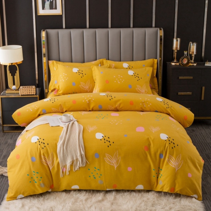 91家纺网 家纺一手货源 找家纺 晶缦家纺 2023新款风尚系全棉生态磨毛多规格四件套 青春序曲