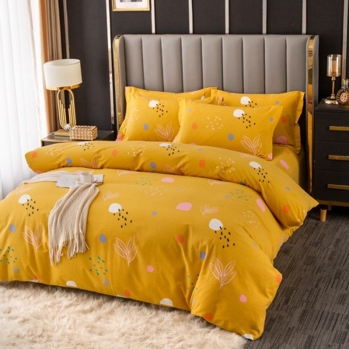 91家纺网 家纺一手货源 找家纺 晶缦家纺 2023新款风尚系全棉生态磨毛多规格四件套 青春序曲