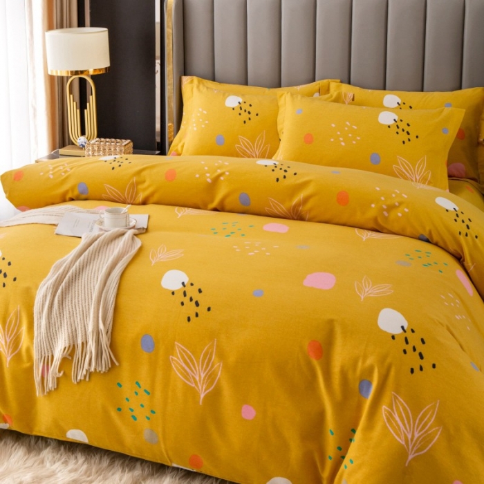 91家纺网 家纺一手货源 找家纺 晶缦家纺 2023新款风尚系全棉生态磨毛多规格四件套 青春序曲