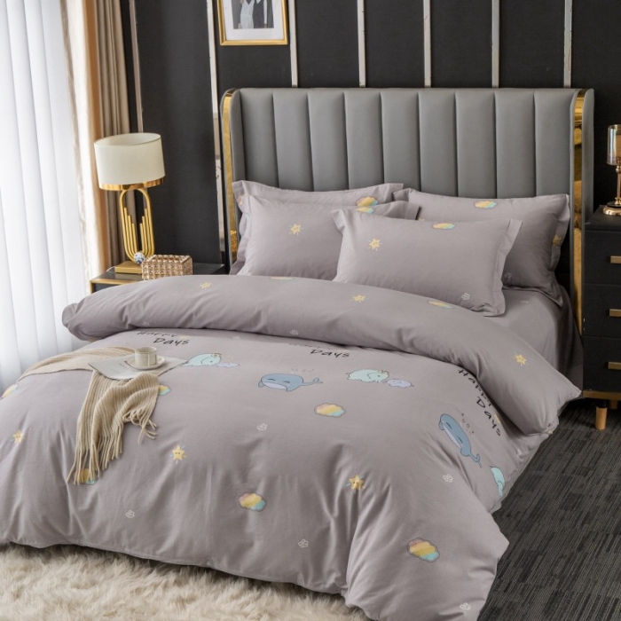 91家纺网 家纺一手货源 找家纺 晶缦家纺 2023新款风尚系全棉生态磨毛多规格四件套 淘气堡