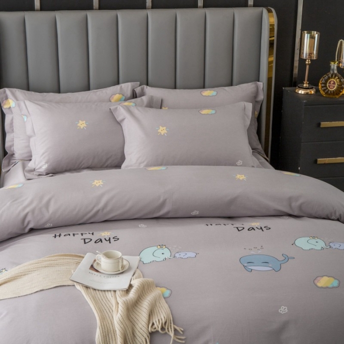 91家纺网 家纺一手货源 找家纺 晶缦家纺 2023新款风尚系全棉生态磨毛多规格四件套 淘气堡