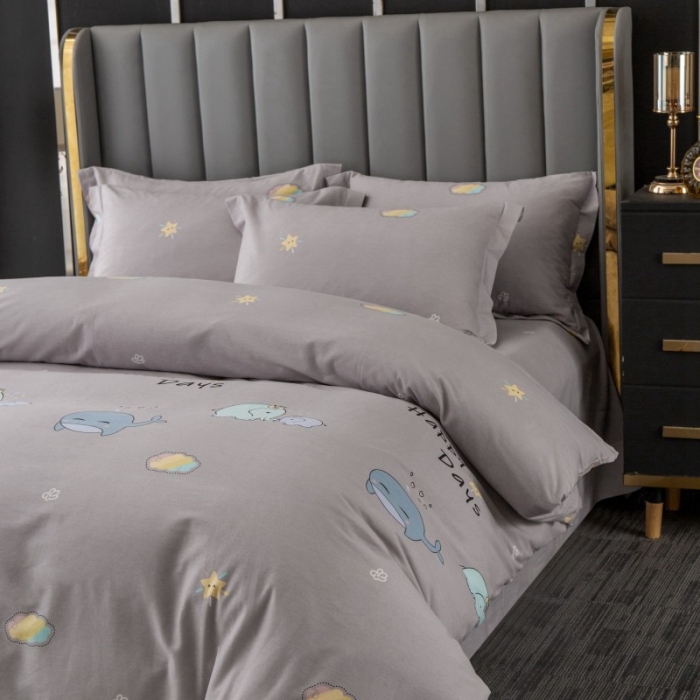 91家纺网 家纺一手货源 找家纺 晶缦家纺 2023新款风尚系全棉生态磨毛多规格四件套 淘气堡