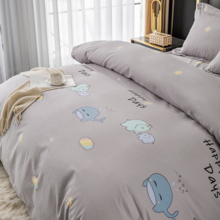 91家纺网 家纺一手货源 找家纺 晶缦家纺 2023新款风尚系全棉生态磨毛多规格四件套 淘气堡