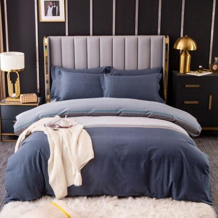 晶缦家纺 2023新款风尚系全棉生态磨毛多规格四件套 威尔士