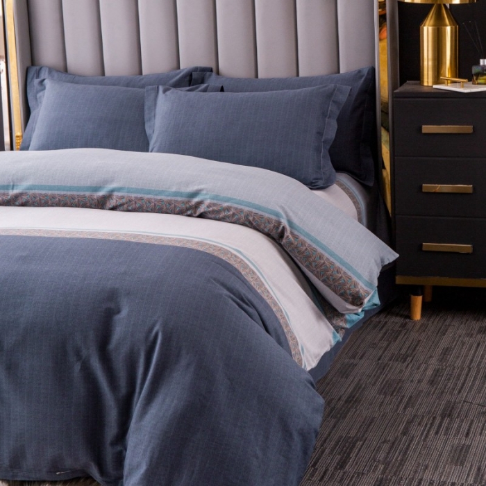 91家纺网 家纺一手货源 找家纺 晶缦家纺 2023新款风尚系全棉生态磨毛多规格四件套 威尔士