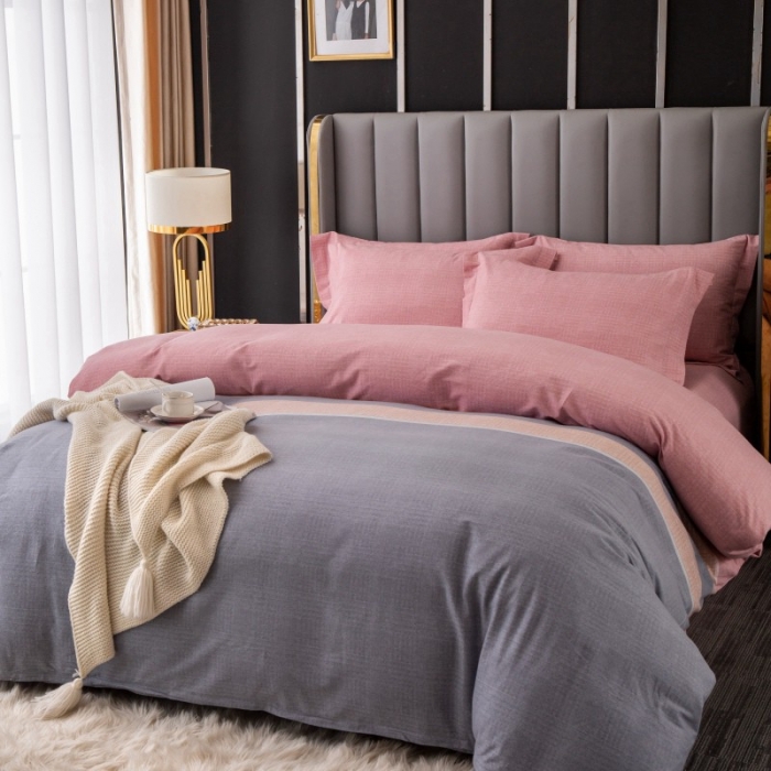 91家纺网 家纺一手货源 找家纺 晶缦家纺 2023新款风尚系全棉生态磨毛多规格四件套 享受