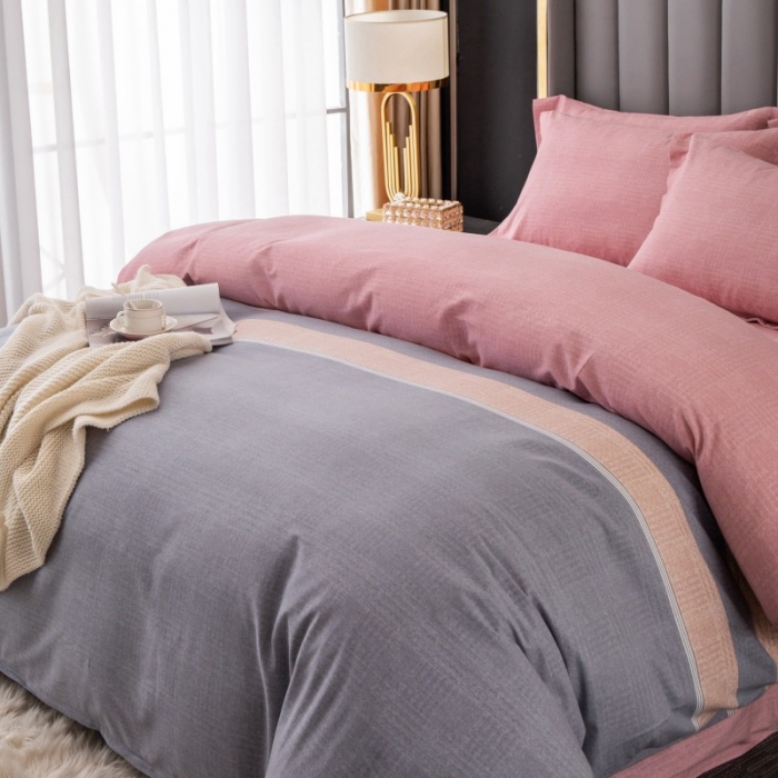 91家纺网 家纺一手货源 找家纺 晶缦家纺 2023新款风尚系全棉生态磨毛多规格四件套 享受