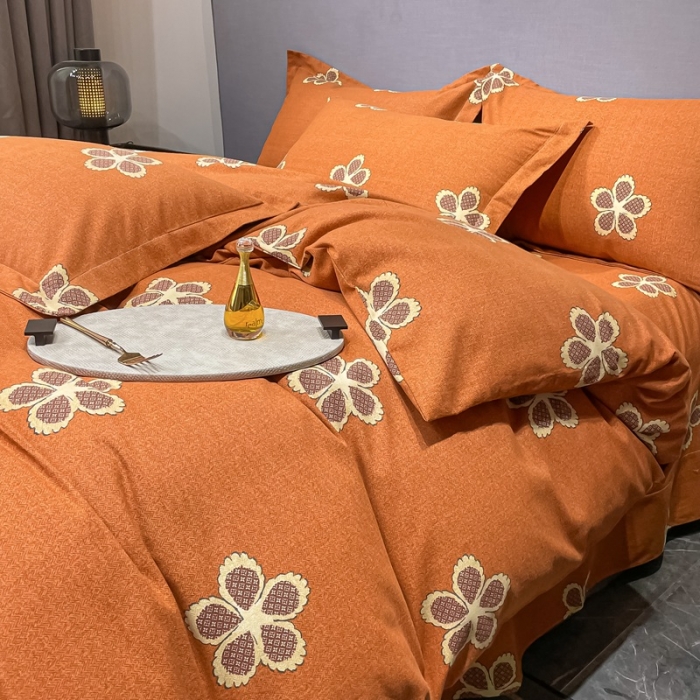 91家纺网 家纺一手货源 找家纺 晶缦家纺 2023新款风尚系全棉生态磨毛多规格四件套 小柔情