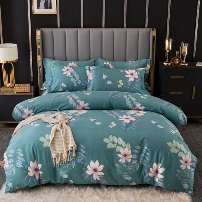 91家纺网 家纺一手货源 找家纺 晶缦家纺 2023新款风尚系全棉生态磨毛多规格四件套 雅漾