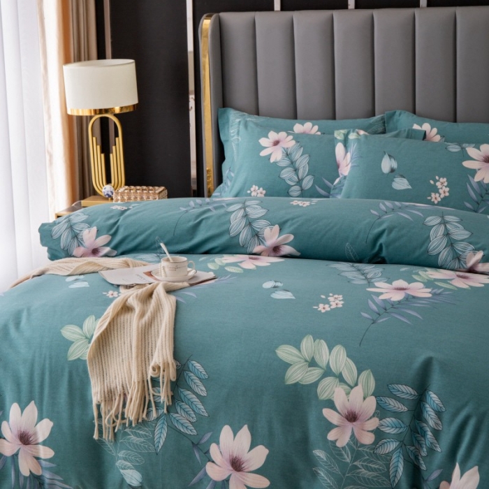 91家纺网 家纺一手货源 找家纺 晶缦家纺 2023新款风尚系全棉生态磨毛多规格四件套 雅漾