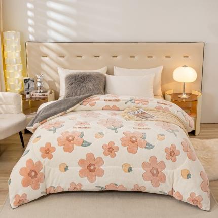 91家纺网 家纺一手货源 找家纺 （总）2024新款雪花绒羊羔绒春秋被冬被被芯