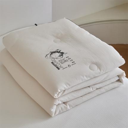 91家纺网 家纺一手货源 找家纺 头等舱 2023新款全棉A类无染提花55大豆抗菌秋冬被 小方格