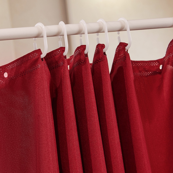 91家纺网 家纺一手货源 找家纺 艾晶美2023冬季保暖蚊帐双层床帘蚊帐四开门落地宫廷蚊帐4季款 海棠红