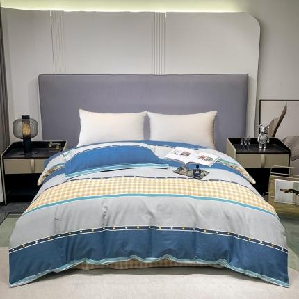 91家纺网 家纺一手货源 找家纺 （总）2024新款风尚系多规格全棉生态磨毛单被套单件 纯棉磨毛单品被套