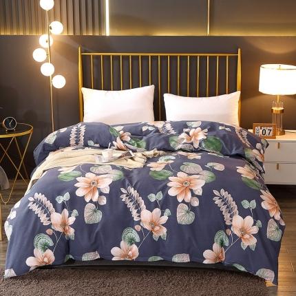 91家纺网 家纺一手货源 找家纺 （总）2024新款风尚系多规格全棉生态磨毛单被套单件 纯棉磨毛单品被套