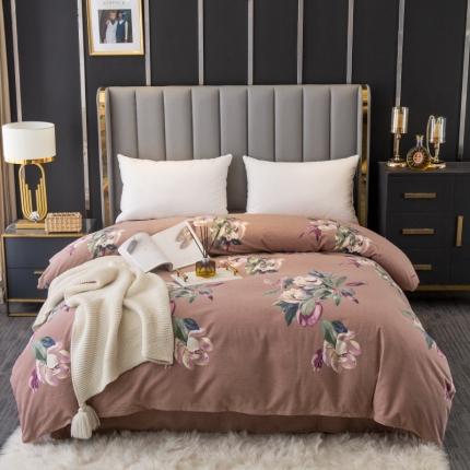 91家纺网 家纺一手货源 找家纺 （总）2024新款风尚系多规格全棉生态磨毛单被套单件 纯棉磨毛单品被套