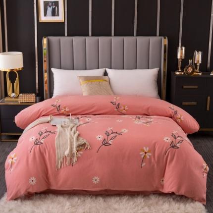 91家纺网 家纺一手货源 找家纺 （总）2024新款风尚系多规格全棉生态磨毛单被套单件 纯棉磨毛单品被套