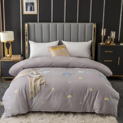 91家纺网 家纺一手货源 找家纺 （总）2024新款风尚系多规格全棉生态磨毛单被套单件 纯棉磨毛单品被套