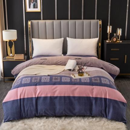 91家纺网 家纺一手货源 找家纺 （总）2024新款风尚系多规格全棉生态磨毛单被套单件 纯棉磨毛单品被套