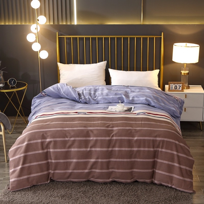 91家纺网 家纺一手货源 找家纺 晶缦家纺 2023新款风尚系全棉生态磨毛多规格单被套 艾菲尔-兰