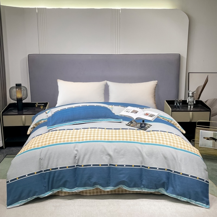 91家纺网 家纺一手货源 找家纺 晶缦家纺 2023新款风尚系全棉生态磨毛多规格单被套 艾兰星