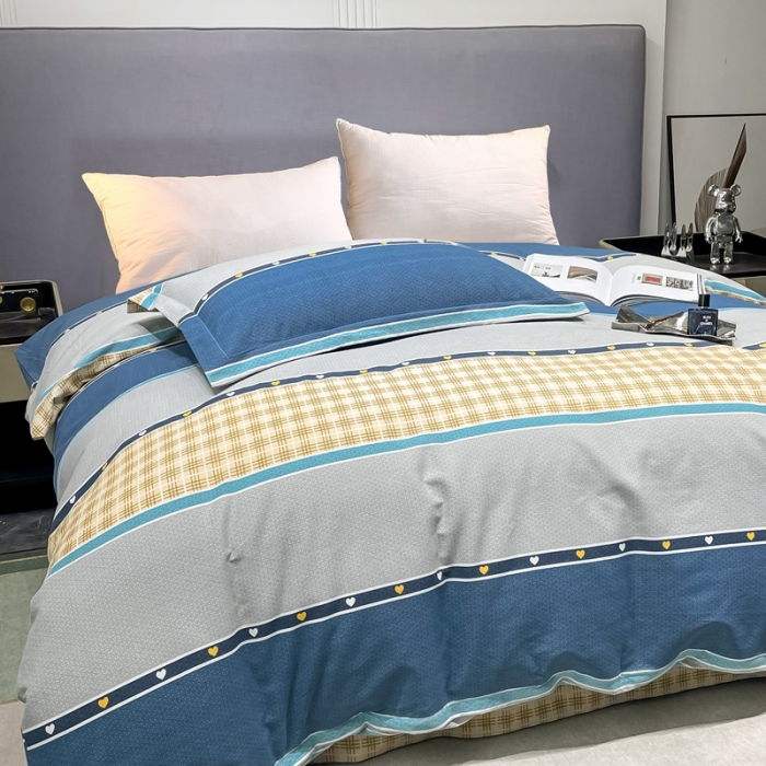 91家纺网 家纺一手货源 找家纺 晶缦家纺 2023新款风尚系全棉生态磨毛多规格单被套 艾兰星