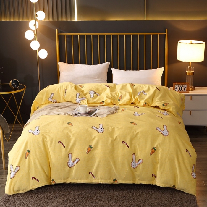 91家纺网 家纺一手货源 找家纺 晶缦家纺 2023新款风尚系全棉生态磨毛多规格单被套 贝利兔